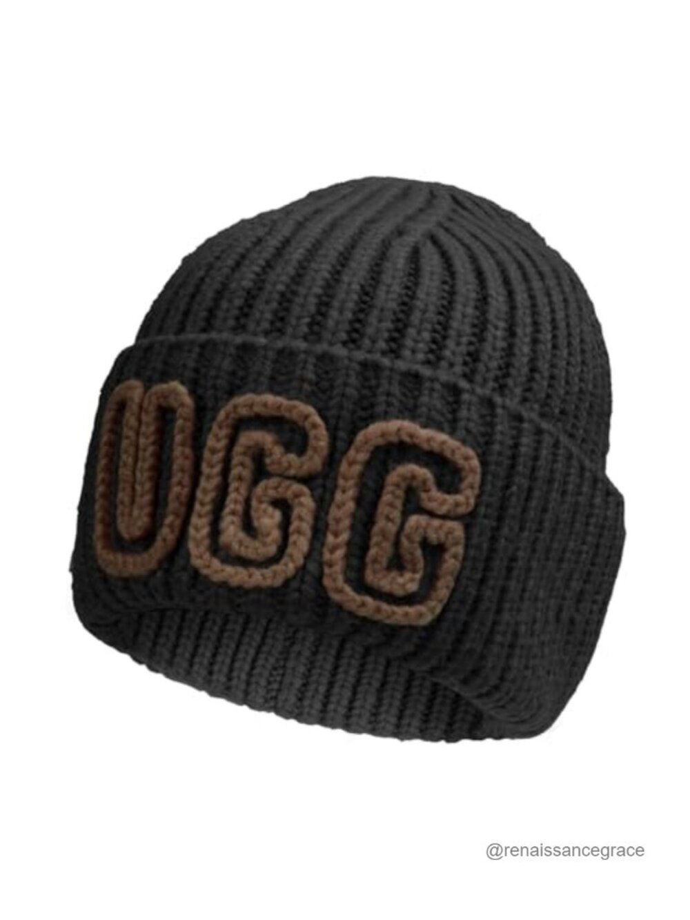 Chunky Rib Knit Beanie for Women
